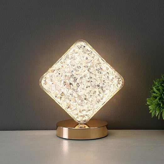 Square Shaped  Crystal Lamp