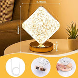 Square Shaped  Crystal Lamp