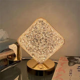 Square Shaped  Crystal Lamp